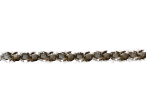 Erbskette geschwärzt 80 cm